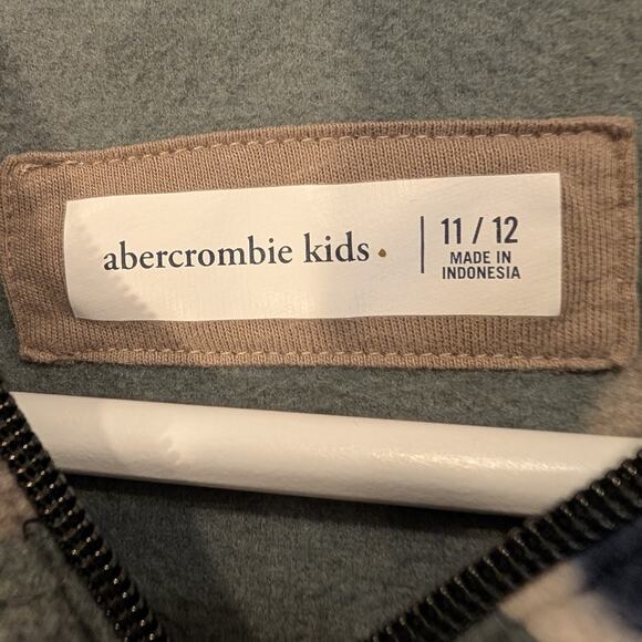Abercrombie & Fitch Kids Fleece Hooded Jacket Light Layer Travel - Size 11/12 - Picture 7 of 9